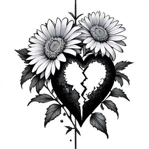 Broken Heart Eternal Love Asters