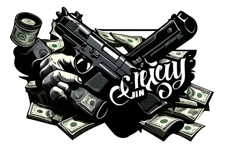 Guns Money Inspirational Quote