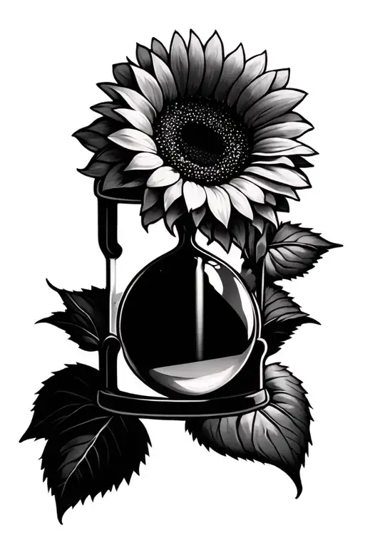 Sunflower Hourglass