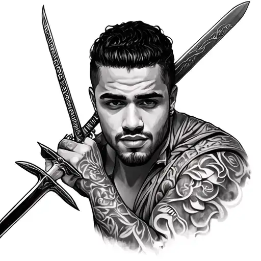 Ali With Sward