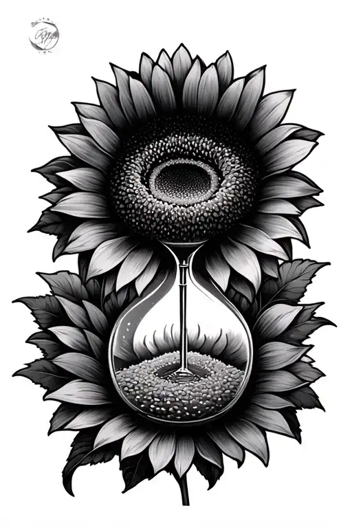 Sunflower Hourglass