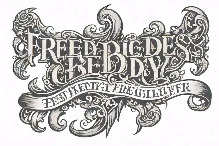Freddy English Font The Letters