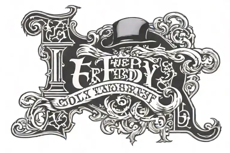 Freddy Old English Font The Letters