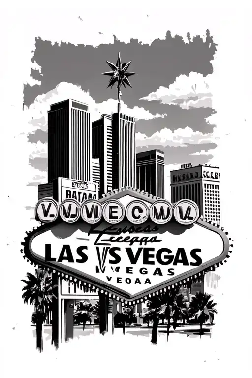 Classic Las Vegas Skyline