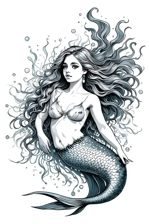 Mermaid Swimming