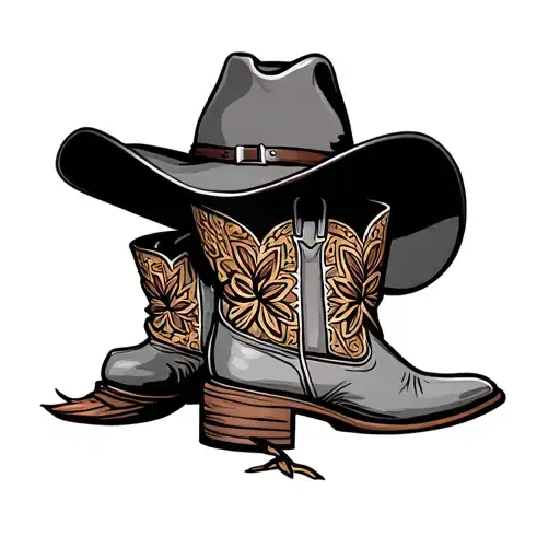 Cowboy Hat And Boots