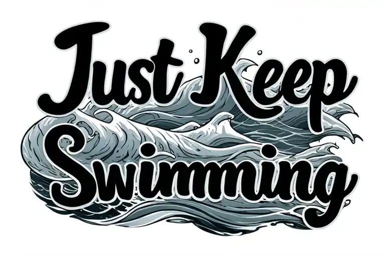 Just Keep Swimming Waves