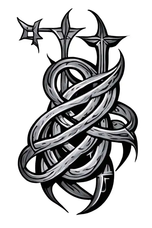 Nordic Runes Intertwined