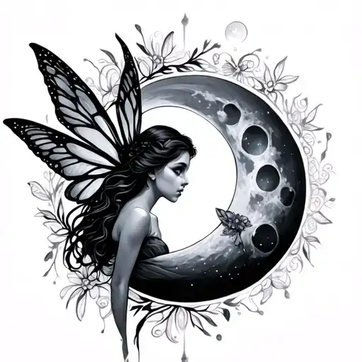 Fairy And Moon