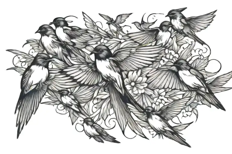 Many Swallows
