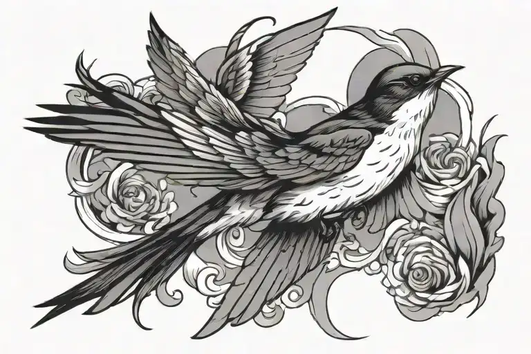 Swallow Manga Style