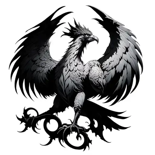 Phoenix With A Triskelion Core