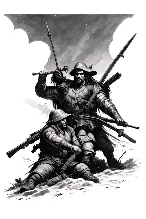 Brave At War Battle Scene