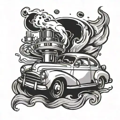 Coffee And Car Speeding