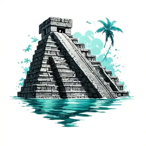 Underwater Mayan Ruins
