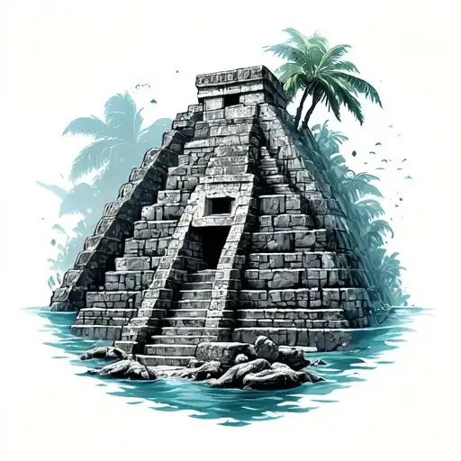 Underwater Mayan Ruins Hidden