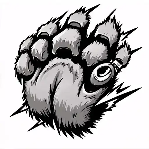 Bear Paw With Bolt Striking