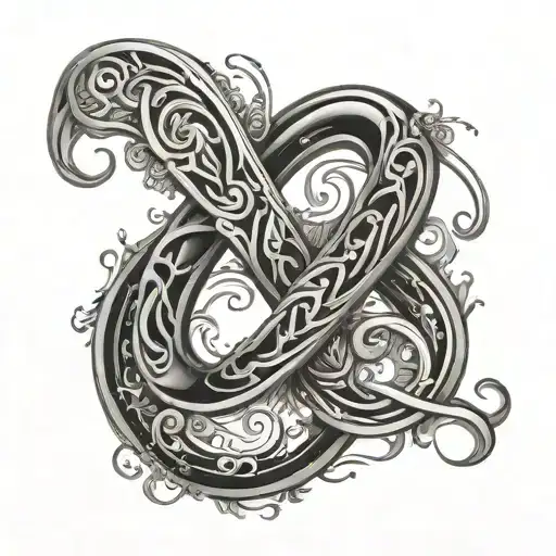 Initials D And R In Infinity Symbol