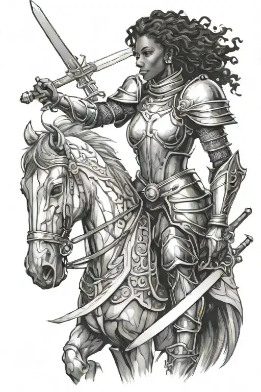 Black Female Knight
