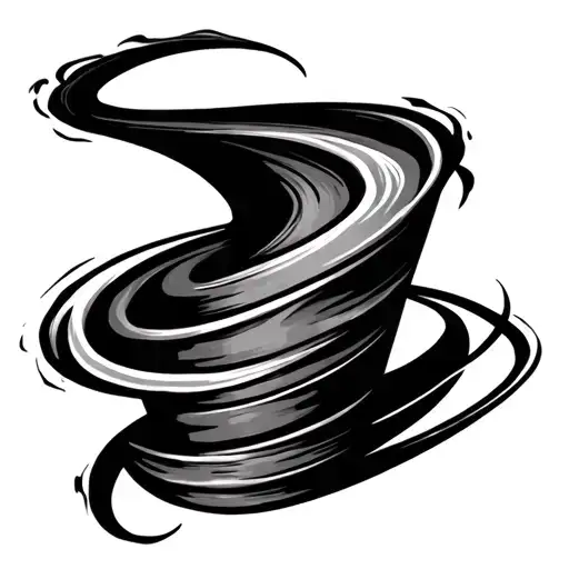 A Swirling Cone Shape With Lines Where You Can Write Names