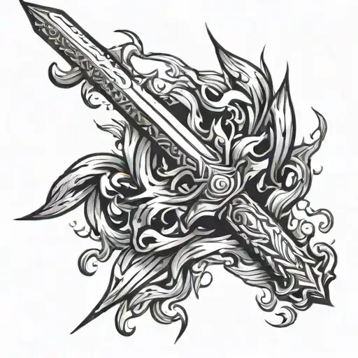 Fire And Lightning Sword