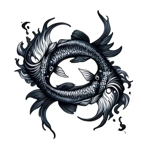 Twin Fish And Fire Minimal