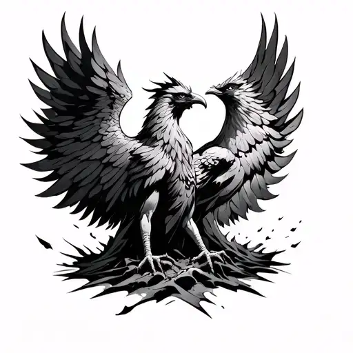 Phoenix Rising From Ashes