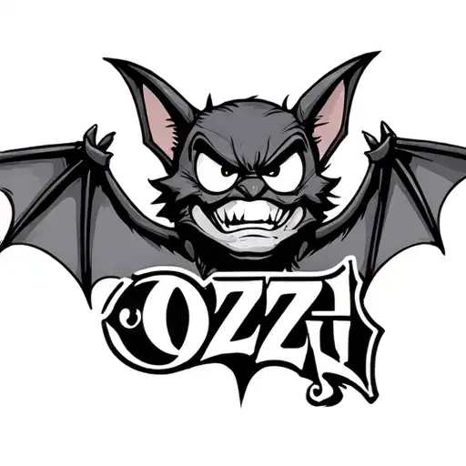 Ozzy Crazy Train Character Releasing Ozzy Bat With Name
