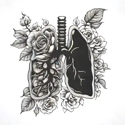 65 Roses In The Shape Of Lungs