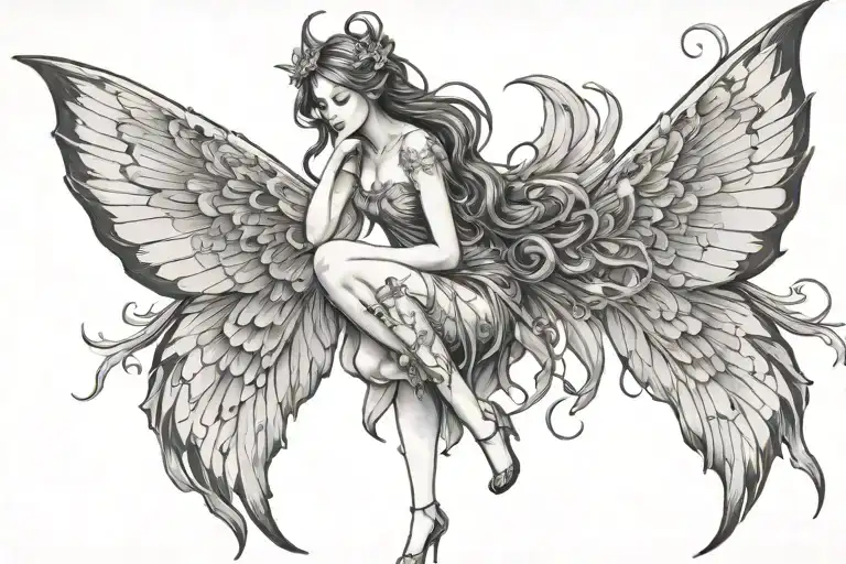 Fairy With Long Wings