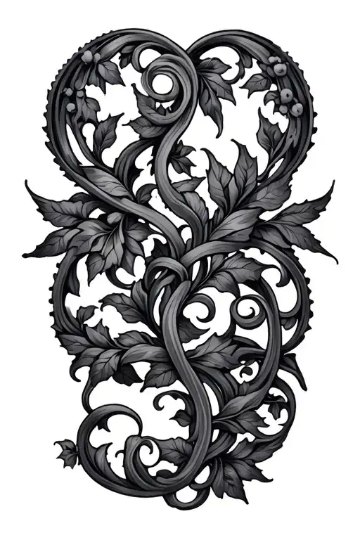 Filigree Vine Intertwined