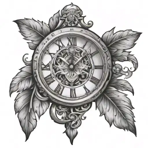 Clock With Roman Numerals