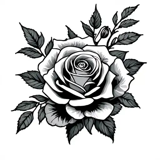 Sceletton With Roses