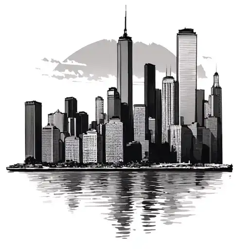 Chicago Skyline With Waterfront