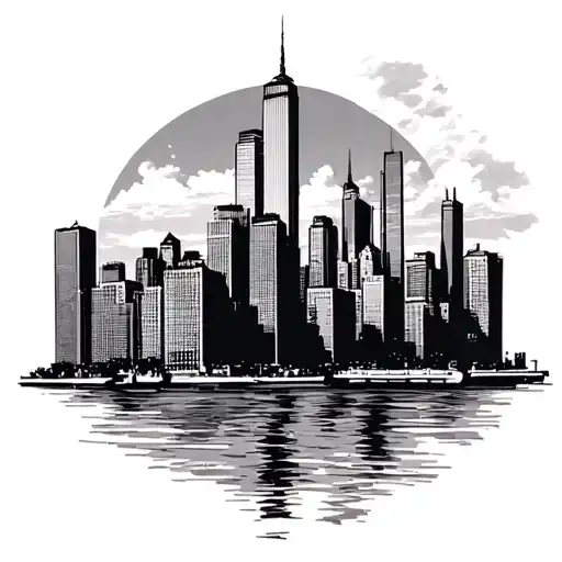 Chicago Skyline With Waterfront