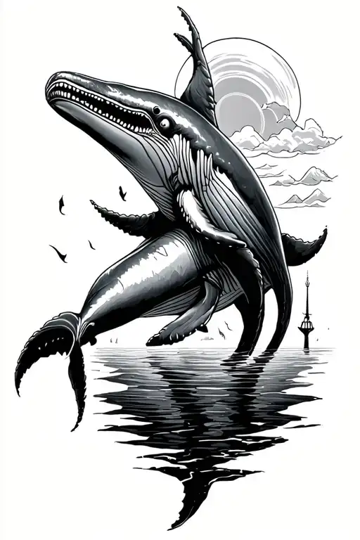 Old Norse Killing Whales In Faroe Silands