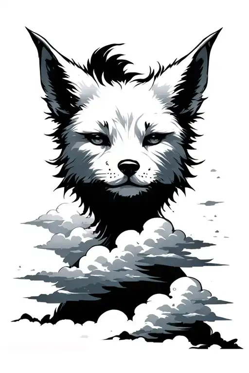 Bitz With Clouds In The Background