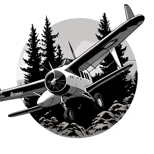 Cessna 172 Flying Over Carniforus Trees Background Looking