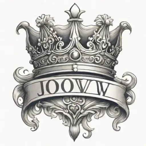 Princess Crown With Initials Jow