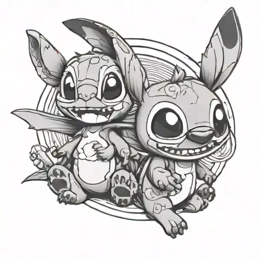 Stitch Cartoon Characters