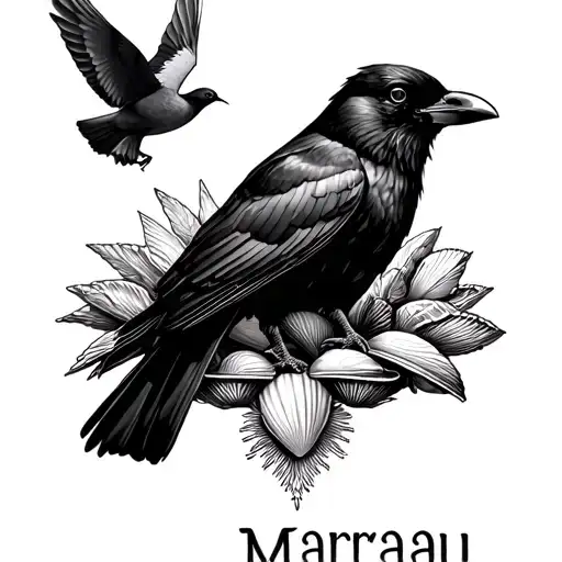 A Crow And A Dove That Flies Away With A Dress Of Shells And The Margaux First Name