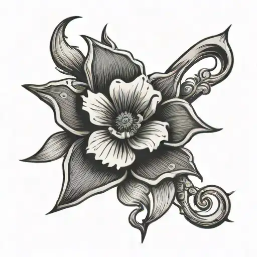 Poppy Flower And Ninja Star