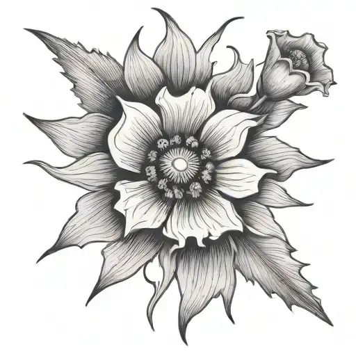 Poppy Flower And Ninja Star