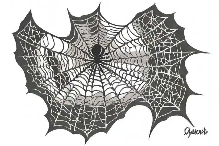 Spider Web With Name