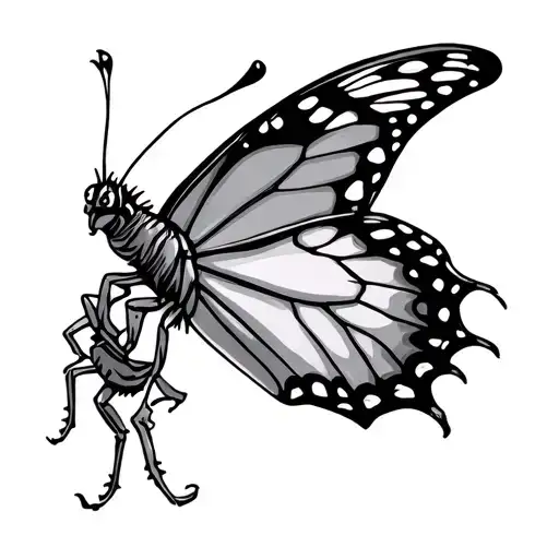 Sphinx Butterfly Made