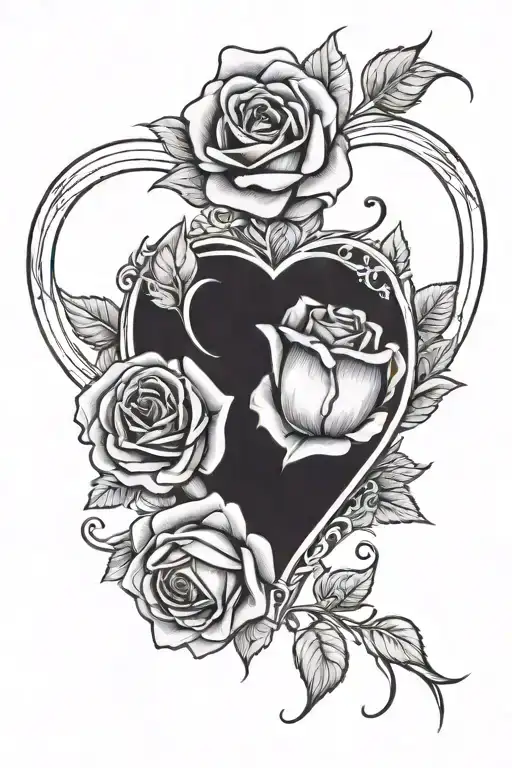 Roses Red Heart