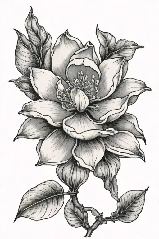 Fineline Magnolia Flower