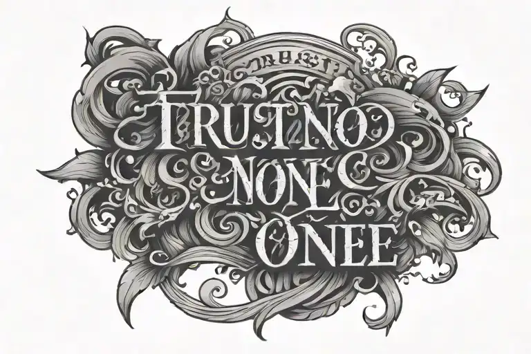 Trust No One Text
