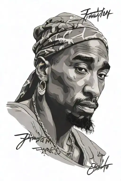 Ambition Over Adversity Written Above A Picutre Of Tupac Shakur