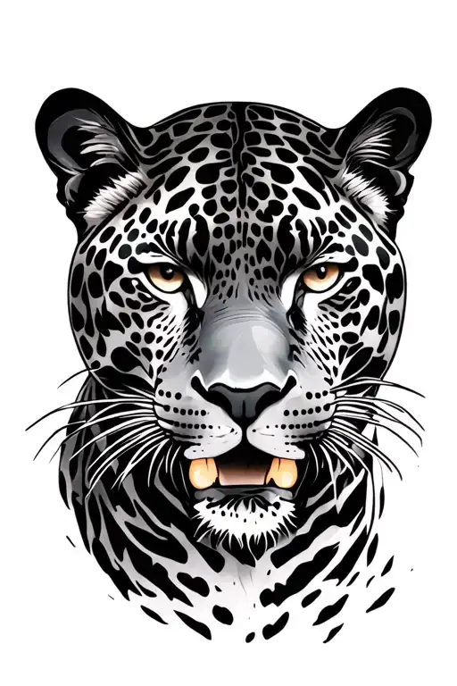 Clock Face And Jaguar